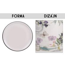 KERAMICKÝ TANIER S OLIVOVÝM VZOROM