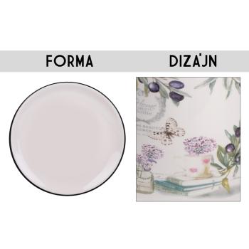 KERAMICKÝ TANIER S OLIVOVÝM VZOROM