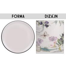 KERAMICKÝ TANIER S OLIVOVÝM VZOROM