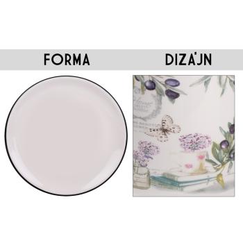 KERAMICKÝ TANIER S OLIVOVÝM VZOROM