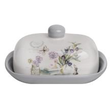 KERAMICKÁ MISKA NA MASLO, VZOR OLIVOVÝCH BOBÚĽ