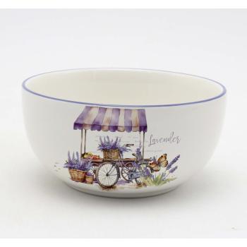 KERAMICKÁ MISKA, LEVANDUĽOVÝ VZOR