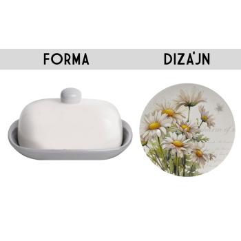 KERAMICKÁ MISKA NA MASLO, VZOR SEDMOKRÁSKY