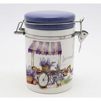 KERAMICKÉ SKLO SO ZAPÍNANÍM, LEVANDUĽOVÝ VZOR