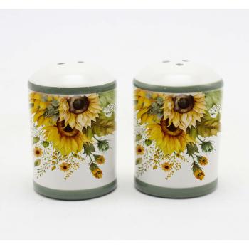 KERAMICKÁ SADA SOĽNIČKY A KORENIČKY, VZOR SLNEČNICE