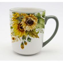 KERAMICKÝ HRNČEK, VZOR SLNEČNICE