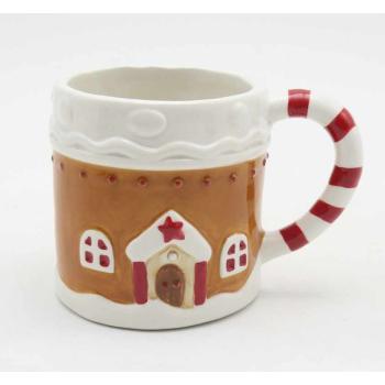 KERAMICKÝ HRNČEK, PERNÍKOVÁ CHALÚPKA, 3D VZOR