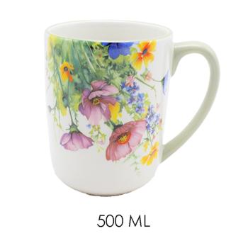 KERAMICKÝ HRNČEK, KVETINOVÁ ZÁHRADA