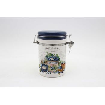 KERAMICKÁ FĽAŠA S NÁPISOM "BLUEBERRY", ČUČORIEDKA