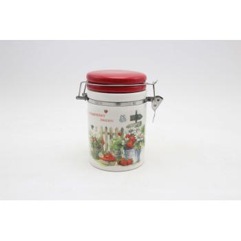 KERAMICKÁ FĽAŠA S NÁPISOM "STRAWBERRY GARDEN", JAHODA