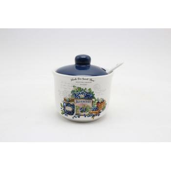 KERAMICKÁ CUKROVÁ LYŽIČKA S NÁPISOM "BLUEBERRY", ČUČORIEDKA