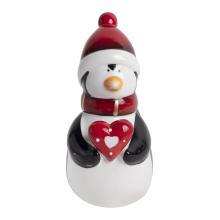 PORCELÁNOVÝ TUČNIAK SO SRDCOM, BIELY ČERVENÝ ČIERNY