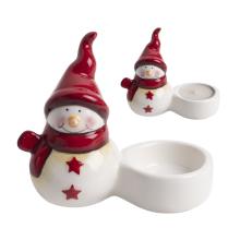 PORCELÁNOVÝ SVIETNIK, SNEHULIAK, ČERVENÁ BIELA