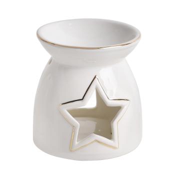 PORCELÁNOVÁ OLEJOMAĽBA, HVIEZDA, BIELE ZLATO