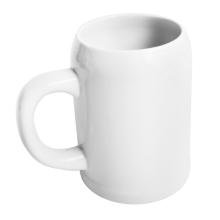 PORCELÁNOVÝ DŽBÁN NA SUVENÍRY, ZAHNUTÝ, BIELY