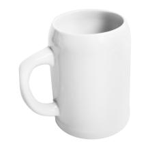 PORCELÁNOVÝ DŽBÁN NA SUVENÍRY, ZAHNUTÝ, BIELY