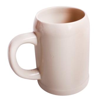 PORCELÁNOVÝ DŽBÁN NA SUVENÍRY, ZAHNUTÝ, SIVOBIELY