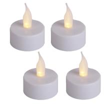 LED SVIEČKA, 4 KUSY, TEPLÉ SVETLO, S BATÉRIOU