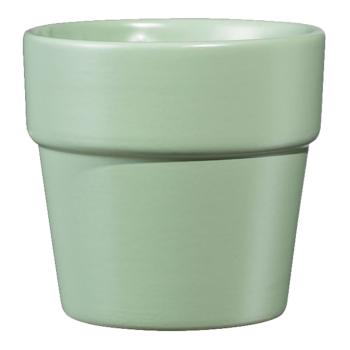 KERAMICKÝ KVETINÁČ, LIMETKOVÁ, MATNÁ MÄTOVO ZELENÁ
