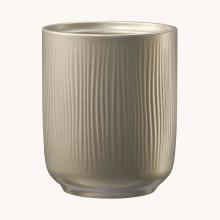 KERAMICKÝ HRNIEC, "FALUN", METALICKÁ BÉŽOVÁ