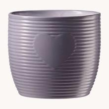 KERAMICKÝ HRNIEC, "HEARTBEAT", FIALOVÁ