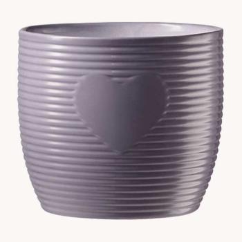 KERAMICKÝ HRNIEC, "HEARTBEAT", FIALOVÁ