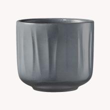 KERAMICKÝ HRNIEC, "BAGUA", SIVÝ