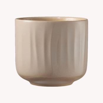 KERAMICKÝ HRNIEC, "BAGUA", SMALTOVANÁ HLINA