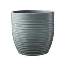 KERAMICKÝ HRNIEC, "BERGAMO", MÄTOVO ZELENÁ