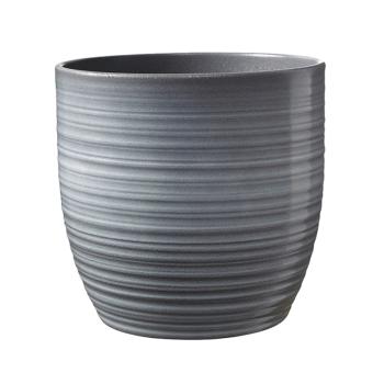 KERAMICKÝ HRNIEC, "BERGAMO", SIVÝ