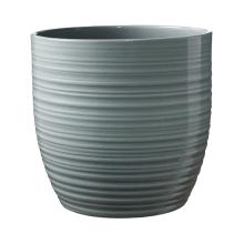 KERAMICKÝ HRNIEC, "BERGAMO", MÄTOVO ZELENÁ