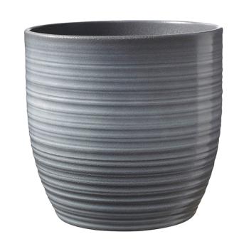 KERAMICKÝ HRNIEC, "BERGAMO", SIVÝ