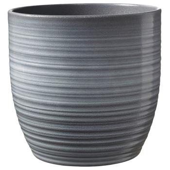 KERAMICKÝ HRNIEC, "BERGAMO", SIVÝ