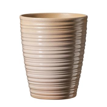 KERAMICKÝ KVETINÁČ NA ORCHIDEU, "BERGAMO NATURE", HLINA