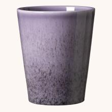 KERAMICKÝ HRNIEC, "MEDINA", TRBLIETAVÝ FIALOVÝ EFEKT