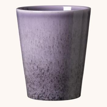 KERAMICKÝ HRNIEC, "MEDINA", TRBLIETAVÝ FIALOVÝ EFEKT