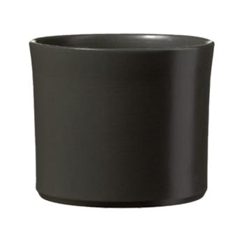 KERAMICKÝ HRNIEC, "MIAMI", MATNÝ ANTRACIT