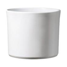 KERAMICKÝ HRNIEC, "MIAMI", MATNÁ BIELA