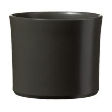 KERAMICKÝ HRNIEC, "MIAMI", MATNÝ ANTRACIT