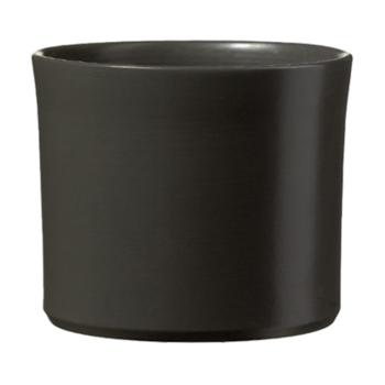 KERAMICKÝ HRNIEC, "MIAMI", MATNÝ ANTRACIT