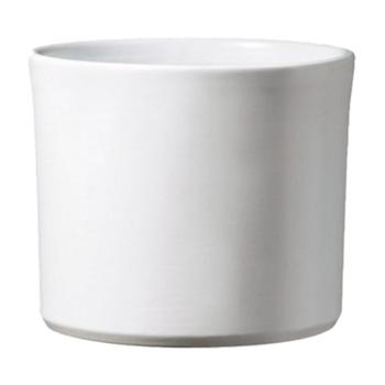 KERAMICKÝ HRNIEC, "MIAMI", MATNÁ BIELA