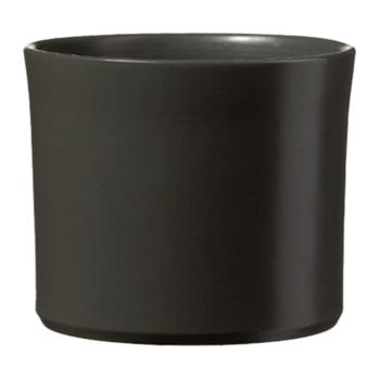 KERAMICKÝ HRNIEC, MIAMI, MATNÝ ANTRACIT