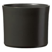 KERAMICKÝ HRNIEC, "MIAMI", MATNÝ ANTRACIT