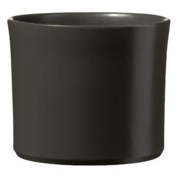 KERAMICKÝ HRNIEC, "MIAMI", MATNÝ ANTRACIT