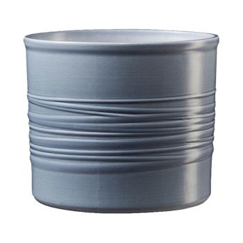 KERAMICKÝ HRNIEC, "LAOS", SIVÉ PRUHY