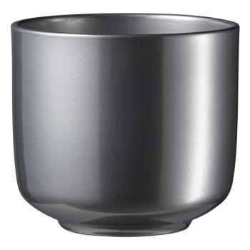 KERAMICKÝ PODŠÁLOK, "BARI GLAMOUR", LESKLÁ STRIEBORNÁ