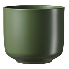 KERAMICKÝ KVETINÁČ, BARI GLAMOUR, MACHOVO ZELENÁ