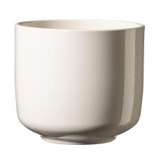 KERAMICKÝ HRNIEC, BARI , LESKLÝ KRÉMOVÝ