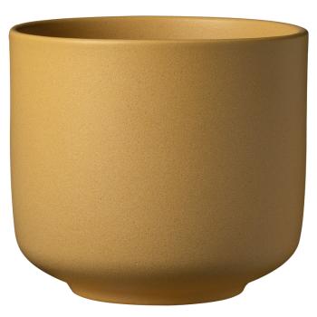 KERAMICKÝ KVETINÁČ, "BARI BLOSSOM", ŽLTÝ