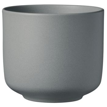KERAMICKÝ KVETINÁČ, "BARI BLOSSOM", SIVÝ
